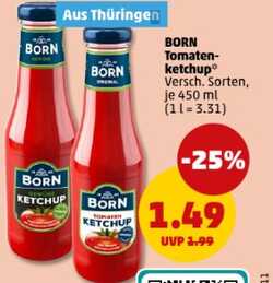 450ml BORN Tomatenketchup