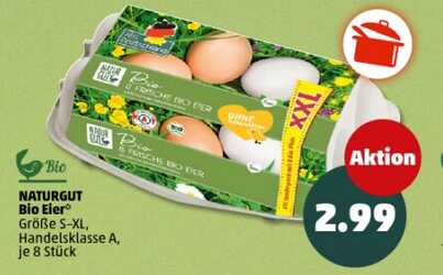 8 Bio Eier Größe S-XL