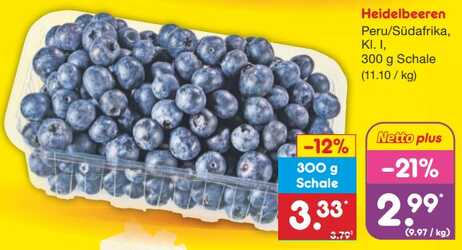 300g Heidelbeeren