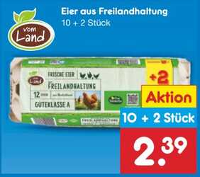 12 Eier aus Freilandhaltung