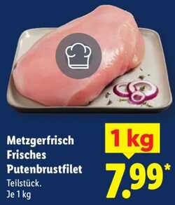 1kg Metzgerfrisch Putenbrustfilet