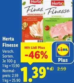 100g Herta Finesse Hähnchenbrust