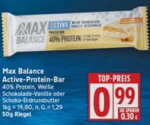 50g Max Balance Active Protein Bar