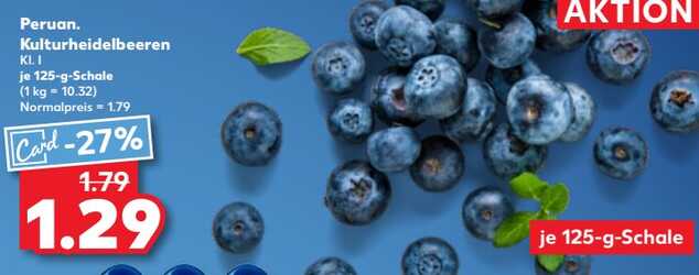 125g Peruan. Kulturheidelbeeren