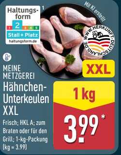 1kg Hähnchen-Unterkeulen XXL