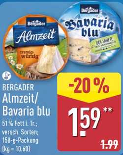 150g Bergader Almzeit / Bavaria Blu