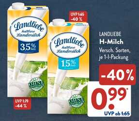 1l LANDLIEBE H-Milch