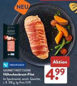 358g Hähnchenbrust-Filet im Speckmantel