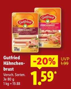 80g Gutfried Hähnchenbrust