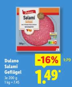 200g Dulano Salami Geflügel