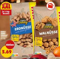 1kg Simply Sunny Erdnüsse geröstet
