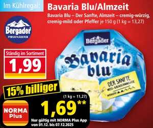 150g Bergader Bavaria Blu Käse