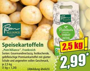 2,5kg Pom'Alliance Speisekartoffeln