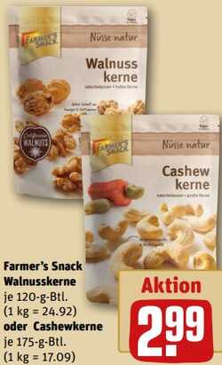 120g Farmer's Snack Walnusskerne