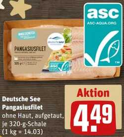 320g Deutsche See Pangasiusfilet