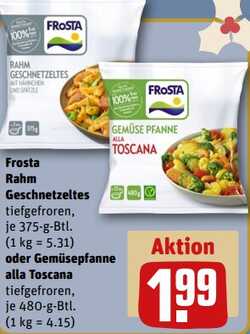 375g Frosta Rahm Geschnetzeltes oder Gemüse ala Toscana