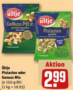 150g ültje Pistazien oder Genuss Mix