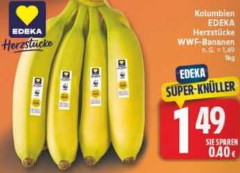 1kg Edeka Herzstücke WWF-Bananen