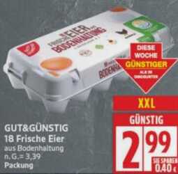 18 Eier aus Bodenhaltung