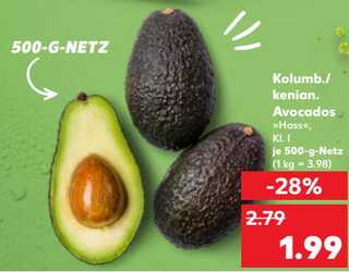 500g Kolumbianische Avocados Hass