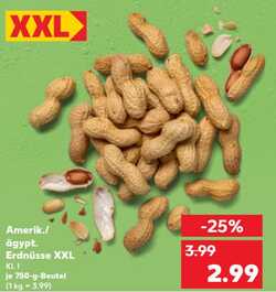 750g Amerik./ägypt. Erdnüsse XXL