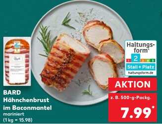 500g BARD Hähnchenbrust im Baconmantel
