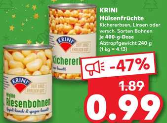 400g KRINI Kichererbsen