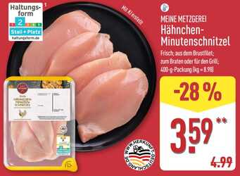 400g Hähnchen-Minutenschnitzel