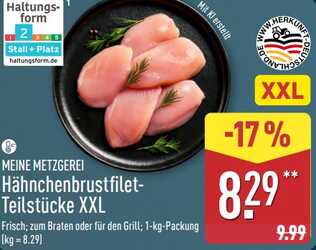 1kg Hähnchenbrustfilet-Teilstücke XXL