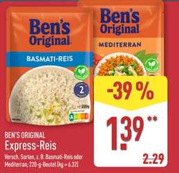 220g BEN'S ORIGINAL Basmati-Reis