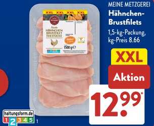 1,5kg Hähnchen-Brustfilets