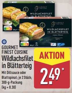 300g Wildlachsfilet in Blätterteig