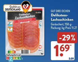 150g Delikatess-Lachsschinken