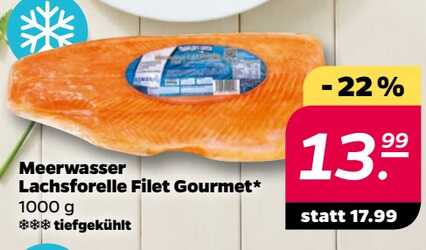 1000g Meerwasser Lachsforelle Filet Gourmet