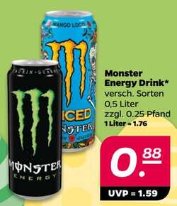 500ml Monster Energy Drink Ultra Zero