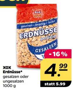 1000g XOX Erdnüsse