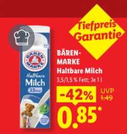 1l BÄREN-MARKE Haltbare Milch