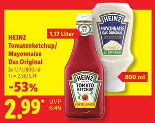 1,17l HEINZ Tomatenketchup
