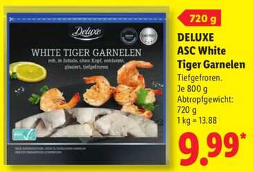 720g DELUXE ASC White Tiger Garnelen