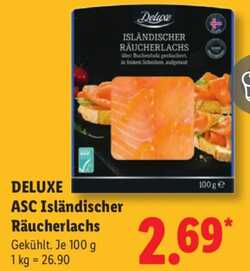 100g DELUXE ASC Isländischer Räucherlachs