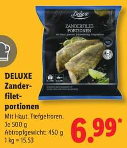 500g DELUXE Zanderfilet-Portionen