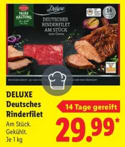 1kg Deluxe Deutsches Rinderfilet