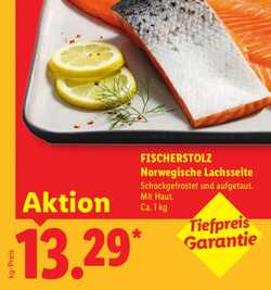 1kg Fischerstolz Norwegische Lachsseite