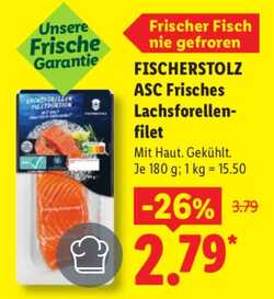 180g Fischerstolz Lachsforellenfilet