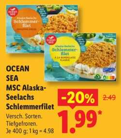 400g Ocean Sea Alaska-Seelachs Schlemmerfilet