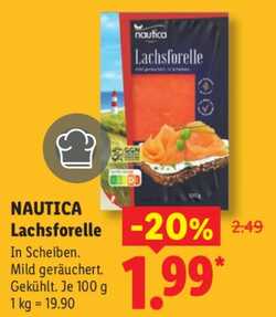100g Nautica Lachsforelle mild geräuchert