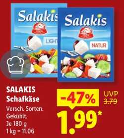 180g Salakis Schafskäse Light