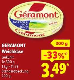 300g GÉRAMONT Weichkäse