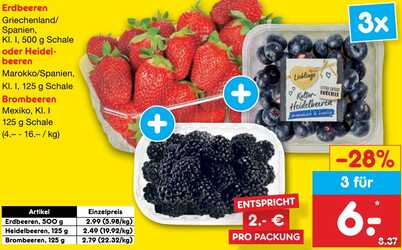 3x125g Heidelbeeren
