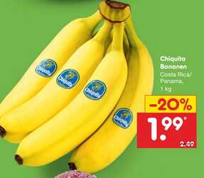 1kg Chiquita Bananen Costa Rica/Panama